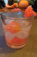 Grapefruit infused water